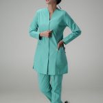 بنتون - مانتو شلوار دکمه پرچی ITKA701 | ایطب