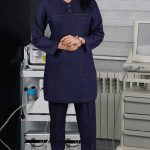 تونیک شلوار بدون یقه سیزگی طرح جین ITV213 | ایطب
