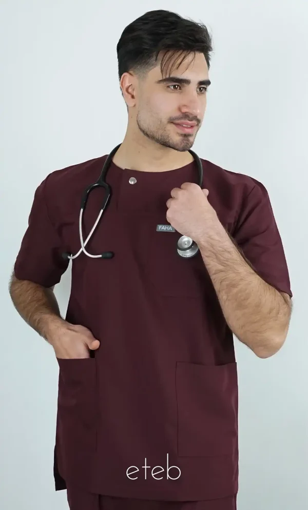 اسکراب شلوار الیت زرشکی