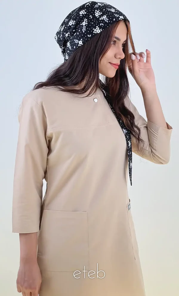 تونیک شلوار الیت کرمی