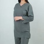 تونیک شلوار لوتوس طوسی ITFA405 | ایطب