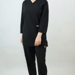 تونیک شلوار لوتوس مشکی ITFA407 | ایطب