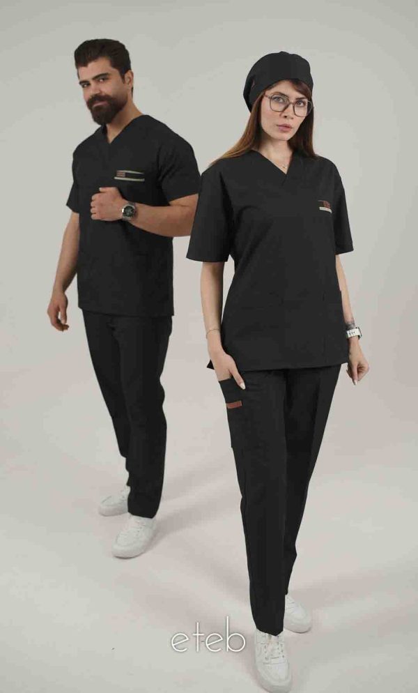 اسکراب یونیسکس یقه هفت مشکی اورا ISOR106