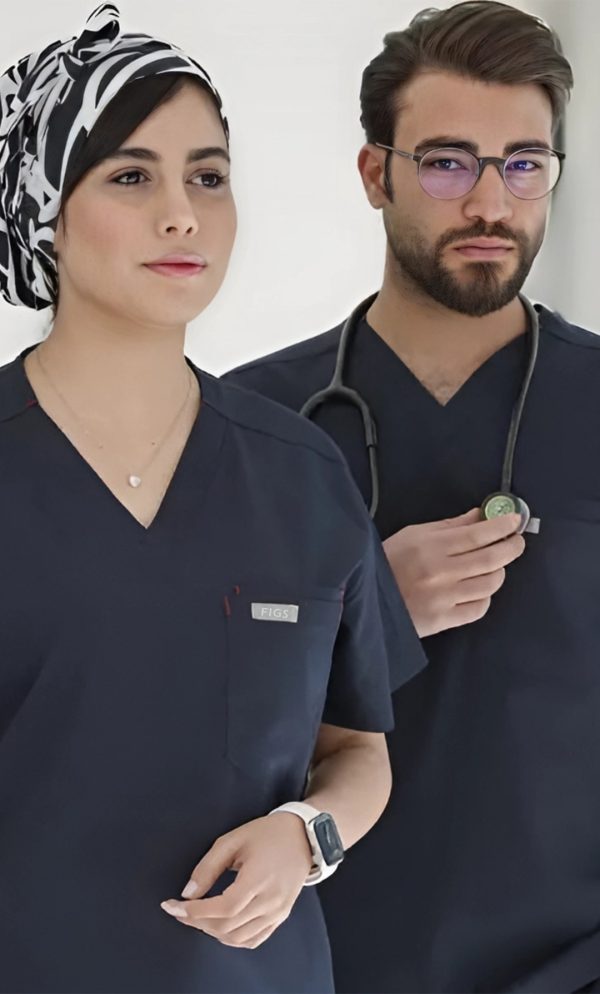 خرید و قیمت اسکراب شلوار فیگز سورمه ای ISV305| ایطب