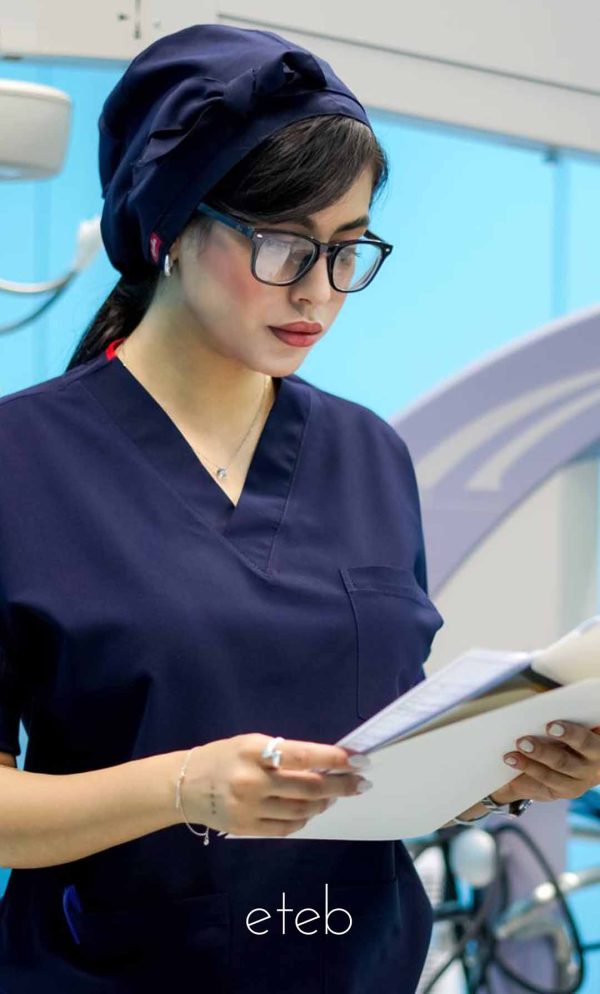 خرید و قیمت اسکراب شلوار گری پلاس سورمه ای ISV503| ایطب
