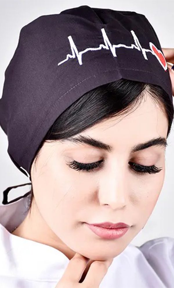 کلاه جراحی بند کوچک ECG بادمجونی ICV305