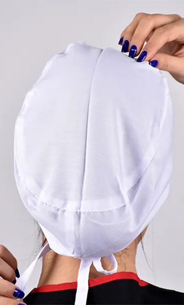 کلاه جراحی بند کوچک ECG سفید ICV316