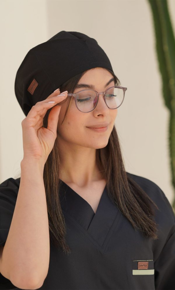 کلاه جراحی ساده اورا مشکی