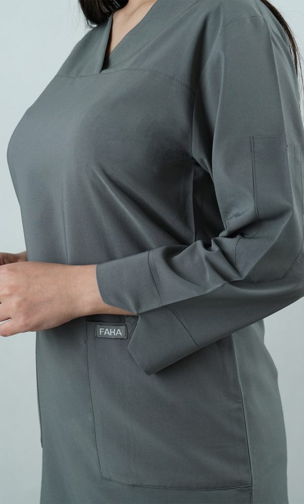 تونیک شلوار لوتوس طوسی ITFA405