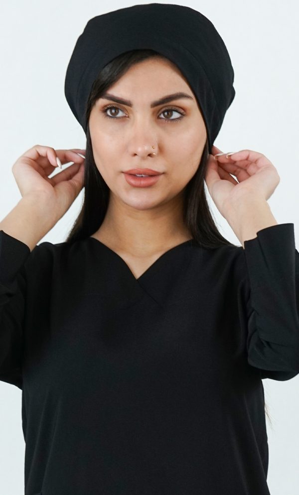 کلاه گره ای لوتوس کشی مشکی ICFA207