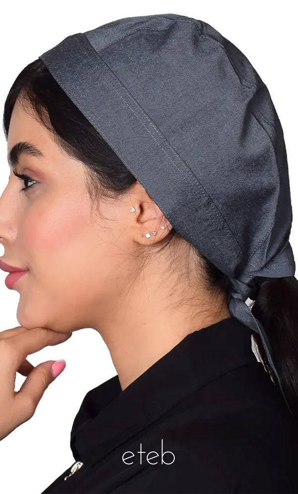 کلاه کوچک پایلوت طوسی جین