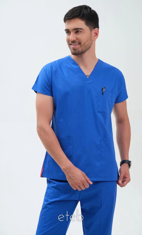 آبی کاربنی – اسکراب شلوار جونیور ISMD203