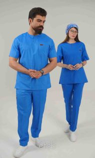 اسکراب یونیسکس یقه گرد رنگ آبی روشن اورا ISOR201 | ایطب