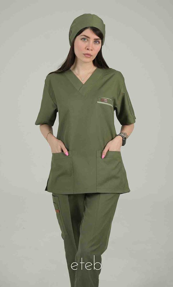 اسکراب یونیسکس یقه هفت پسته ای اورا ISOR101