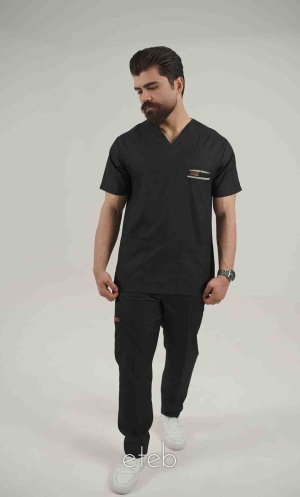اسکراب یونیسکس یقه هفت  مشکی اورا ISOR106