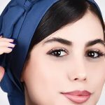 کلاه گره ای حجاب آبی نفتی ICV203 | ایطب
