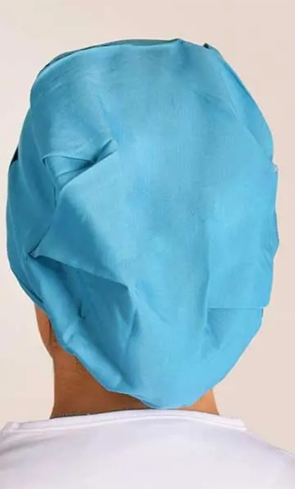 کلاه گره ای حجاب سبز آبى ICV208