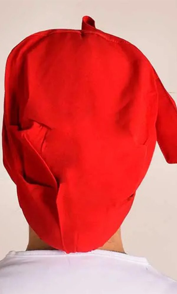 کلاه گره ای حجاب  قرمز ICV220