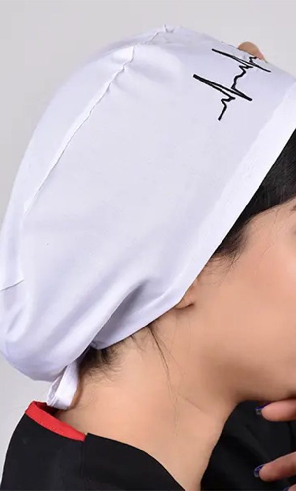 کلاه جراحی بند کوچک ECG سفید ICV316