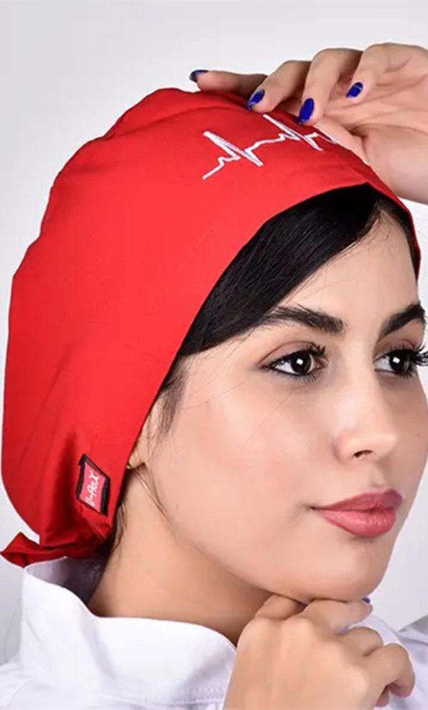 کلاه جراحی بند کوچک ECG قرمز ICV319