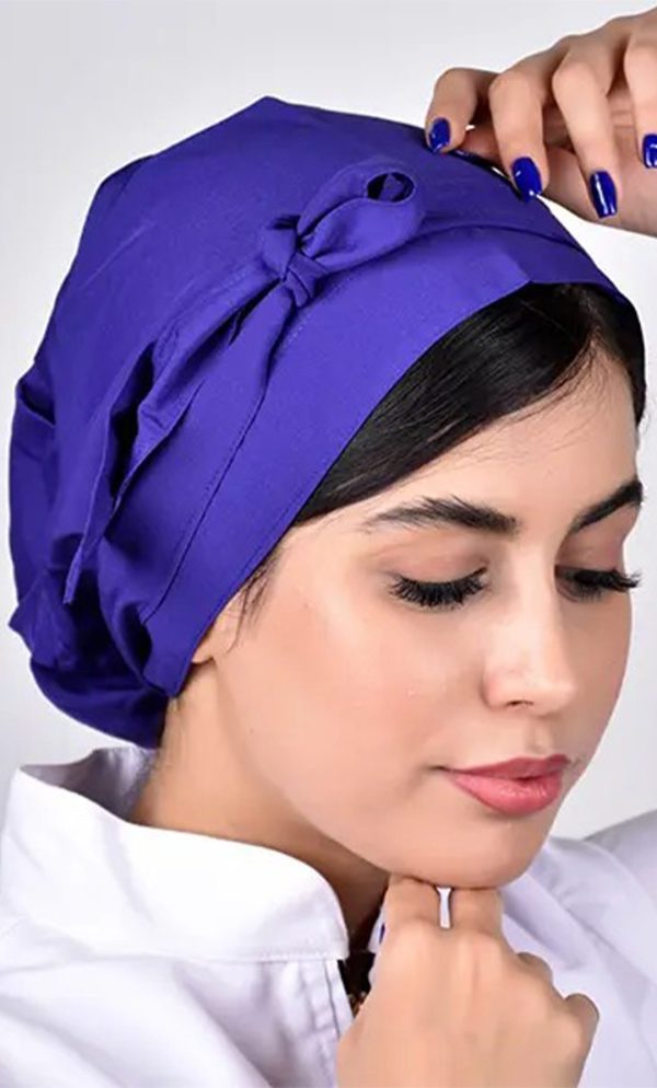 خرید کلاه گره ای حجاب بنفش سیزگی ICV205| ایطب