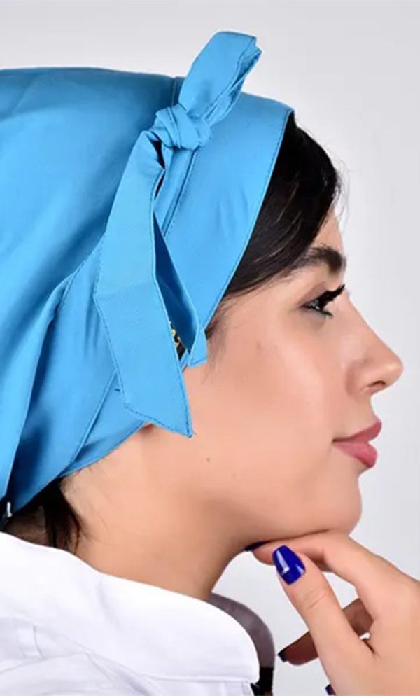 خرید کلاه گره ای حجاب فیروزه ای ICV218 | ایطب