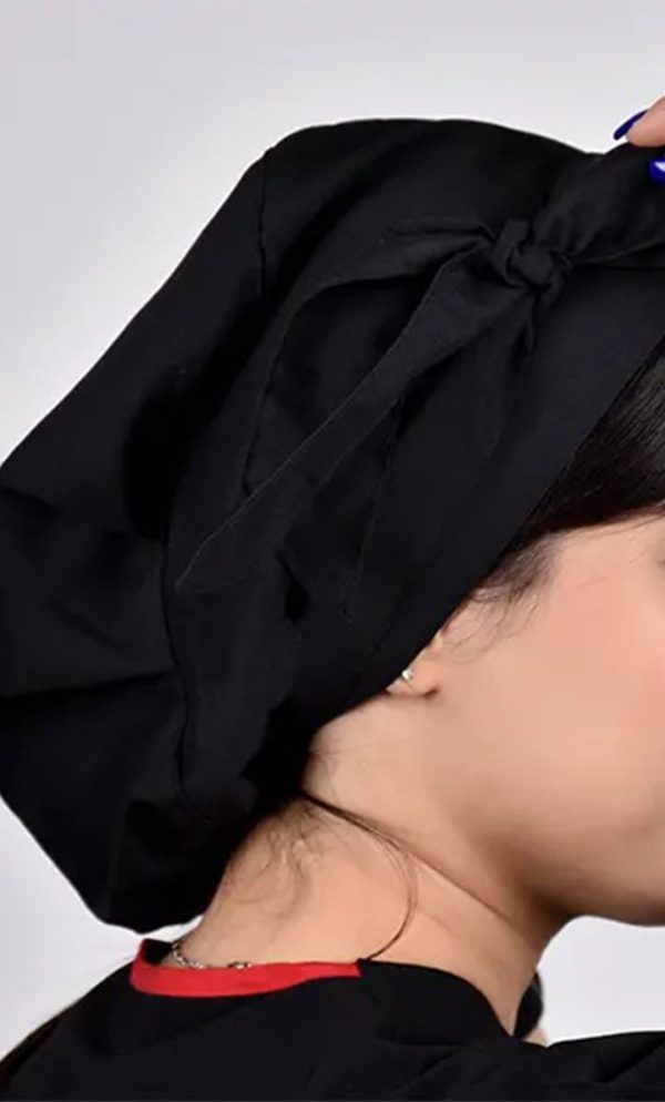 کلاه گره ای حجاب  مشکی ICV222