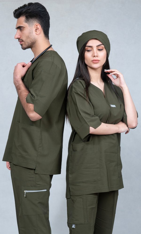 اسکراب شلوار لوتوس رنگ سبز یشمی ISFA302 | ایطب