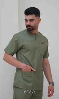 پسته ای- اسکراب یونیسکس یقه گرد اورا ISOR203 | ایطب