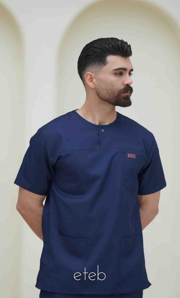 اسکراب یونیسکس یقه گرد سورمه ای اورا