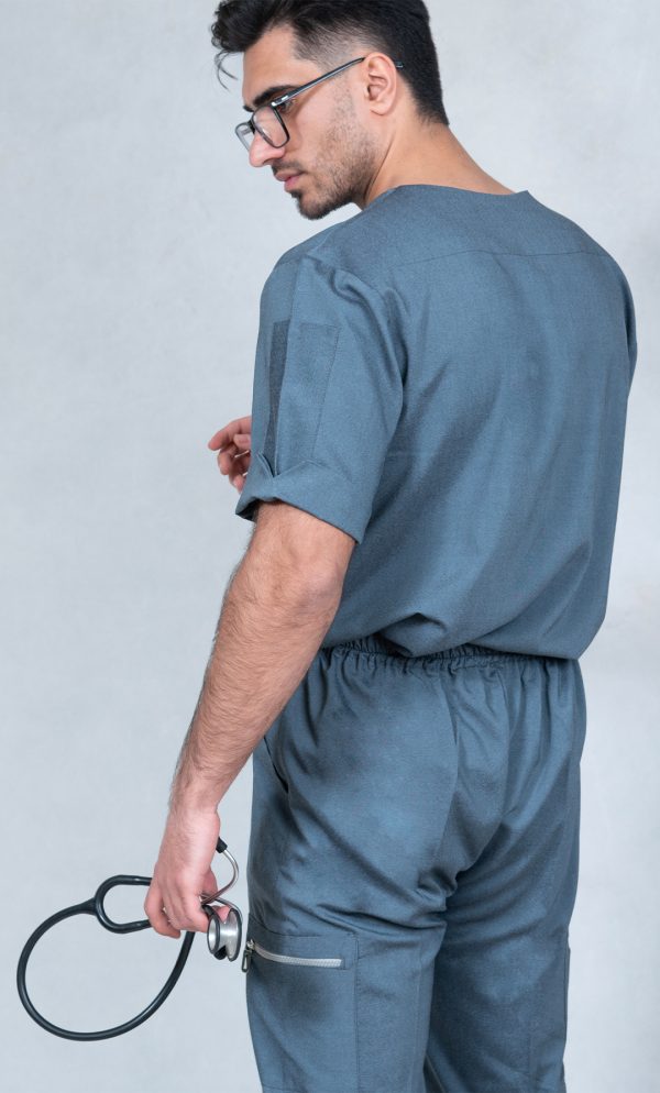 خریداری اسکراب شلوار لوتوس طوسی جین ISFA301 | ایطب