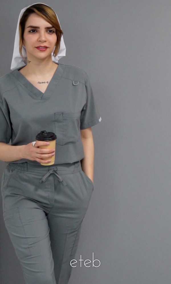 اسکراب شلوار مدیفلکس طوسی