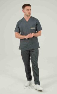 خریداری اسکراب یونیسکس یقه هفت طوسی اورا ISOR109 | ایطب