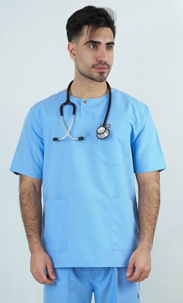 خرید اسکراب تک الیت آبی آسمانی ISFA208| ایطب