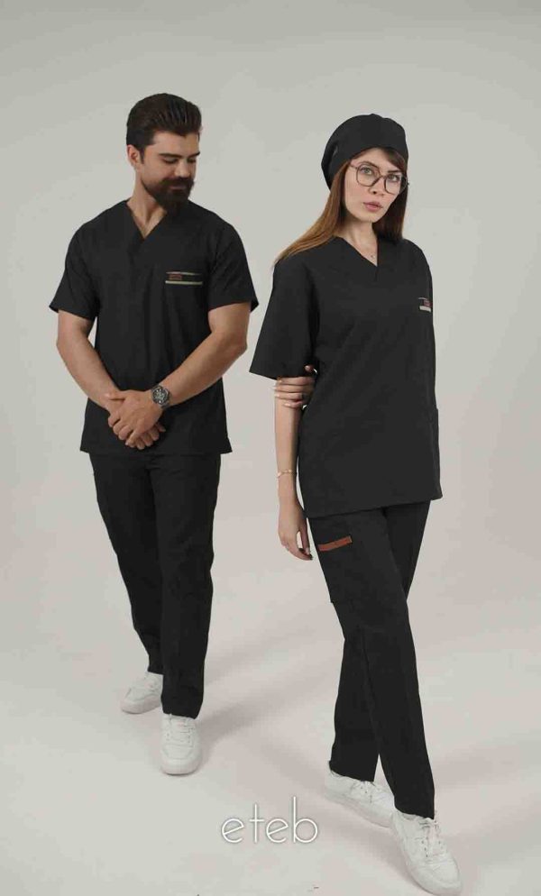 اسکراب یونیسکس یقه هفت  مشکی اورا