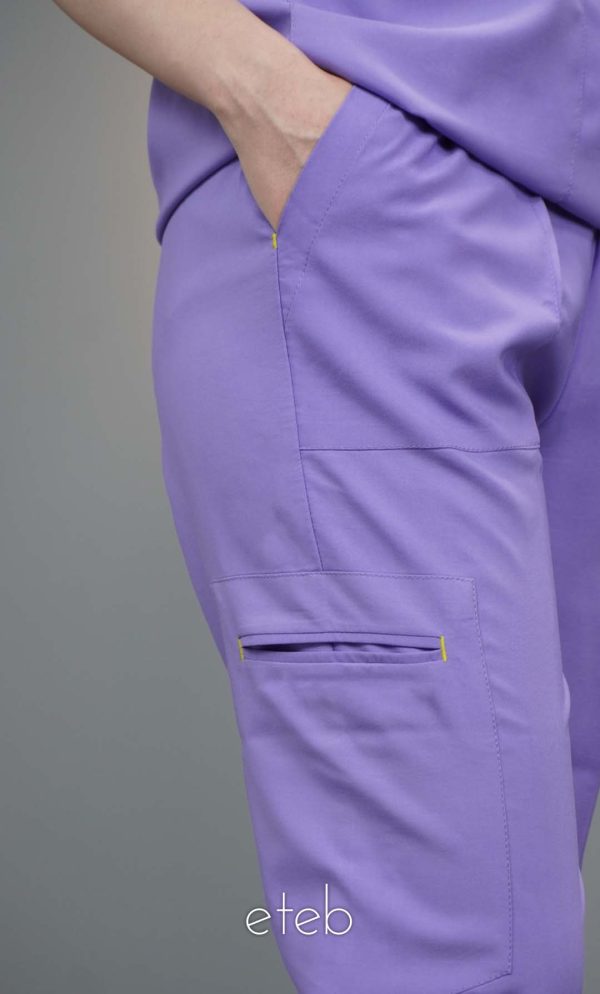 اسکراب شلوار گری پلاس رنگ یاسی ISV504 | ایطب
