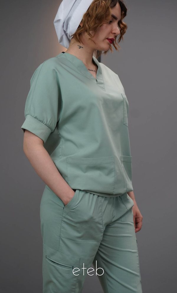 خریداری اسکراب شلوار گری پلاس سبز پاستیلی ISV502 | ایطب