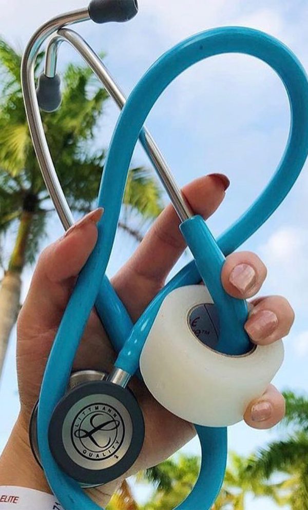 رنگ:فیروزه ای- گوشی پزشکی لیتمن کلاسیک3 فیروزه ای استیل کد 5835| ایطب
