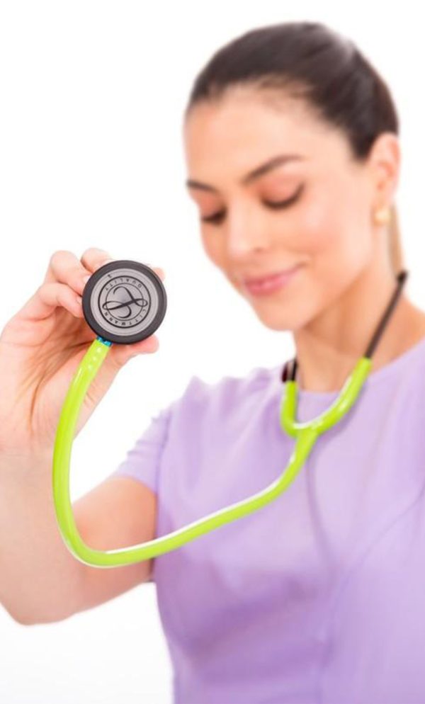 گوشی پزشکی لیتمن کلاسیک 3 دارای رنگ سبز لیمویی دودی کد 5875| ایطب