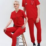قرمز - اسکراب شلوار مدیفلکس ISMD105