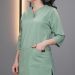 سبز پاستلی - تونیک شلوار یوفلکس آستین سه ربع ITJ105 | ایطب
