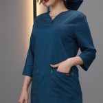 سبز طرح جین - تونیک شلوار یوفلکس آستین سه ربع ITJ106