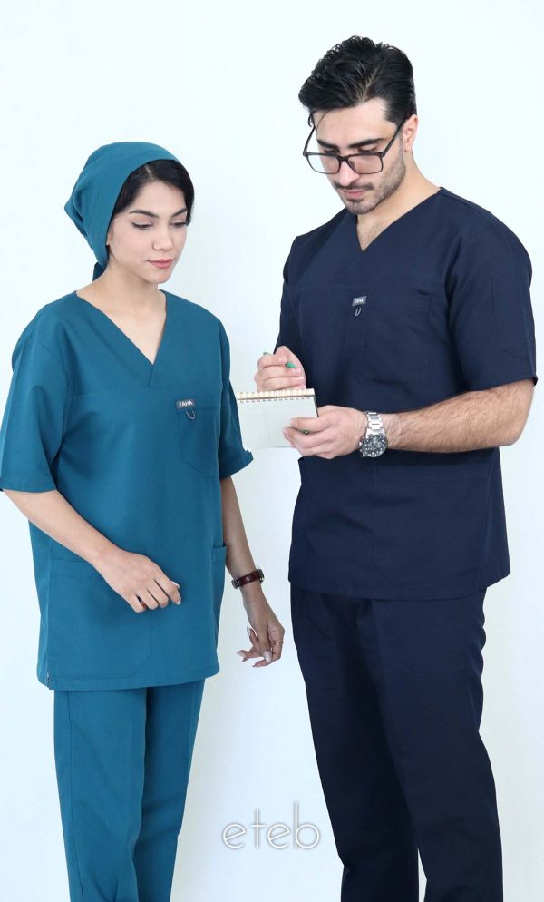 خرید سورمه ای - اسکراب شلوار الگانت ISFA404 | ایطب