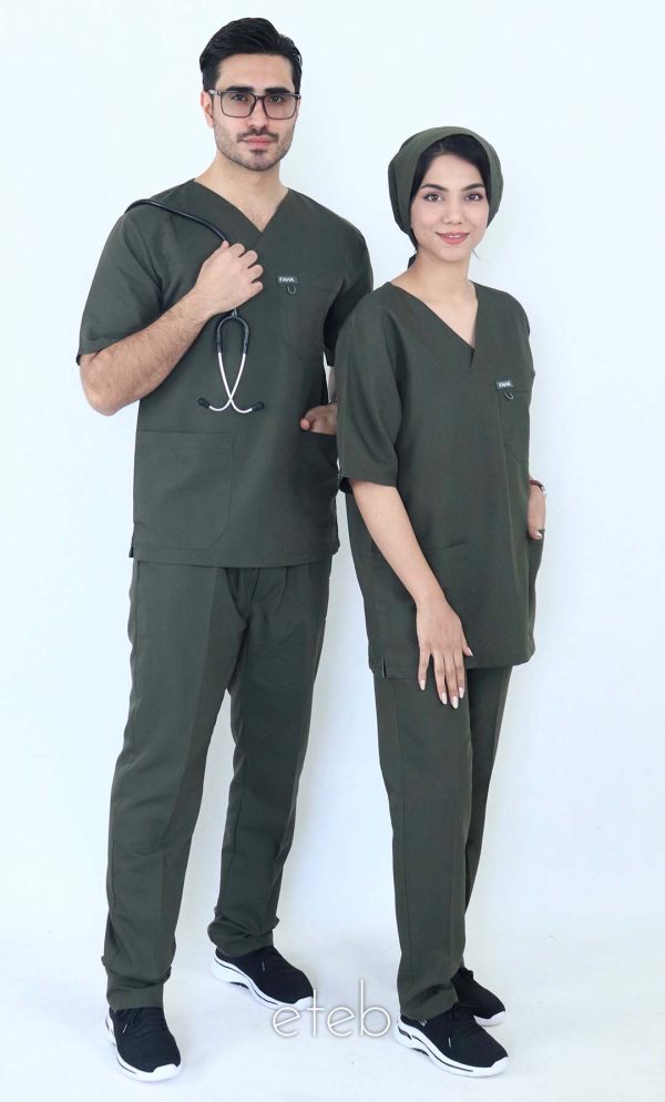 خرید زیتونی - اسکراب شلوار الگانت ISFA406 | ایطب