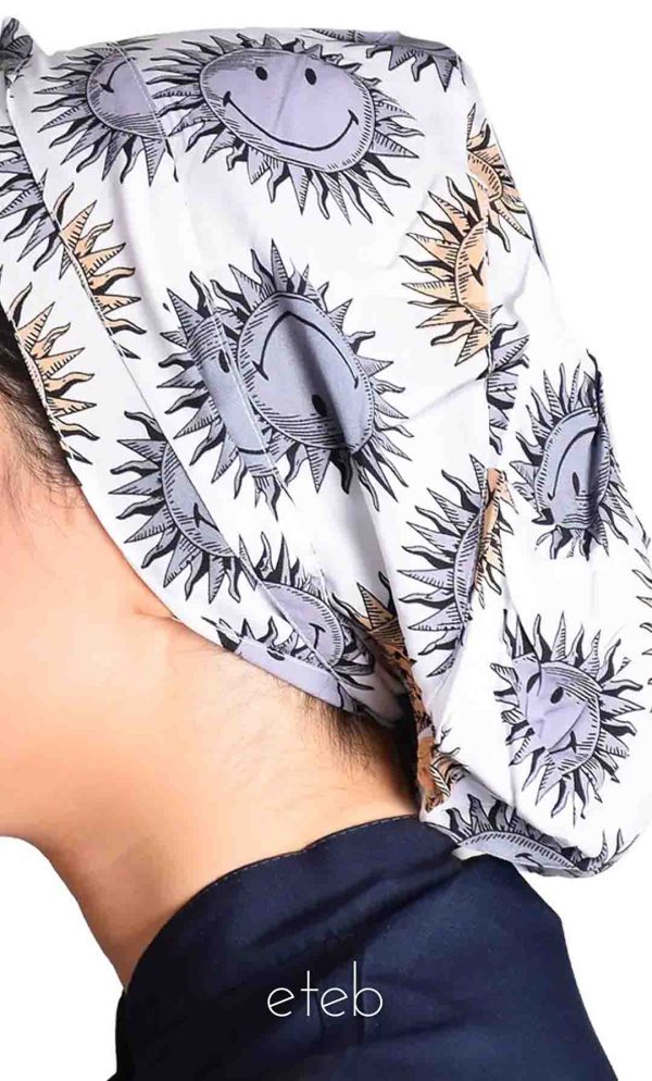 کلاه گره ای حجاب طرحدار ICS6078