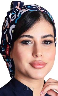 کلاه گره ای حجاب طرحدار ICS6081| ایطب