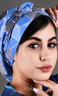 خرید کلاه گره ای حجاب طرحدار ICS6053 | ایطب