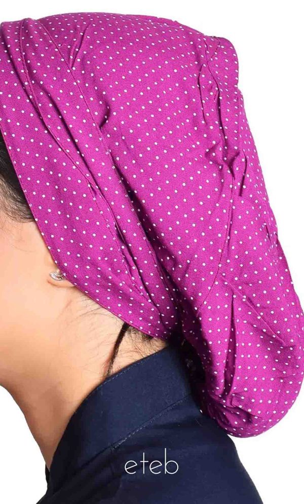 کلاه گره ای حجاب طرحدار ICS6065
