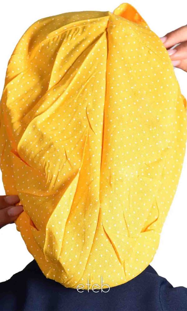 کلاه گره ای حجاب طرحدار ICS6116