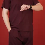 اسکراب شلوار پرایم زرشکی